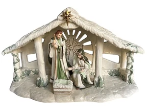 Belén irlandés Hawthorne Village Creche 2003 pesebre, José, María y cuna solamente - Imagen 1 de 4
