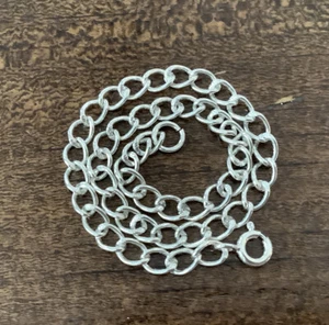 New 925 Sterling Silver Small 4mm Cable Chain Link 7.5” Bracelet - Picture 1 of 7