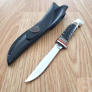 Case XX Hunter Fixed Knife 3.13" Stainless Steel Clip Blade Buffalo Horn Handle - Picture 1 of 17