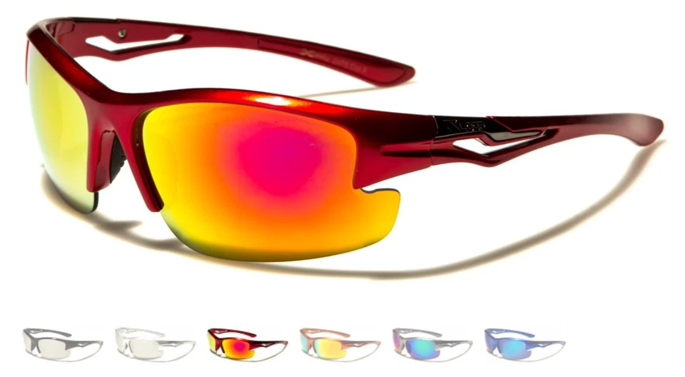 X-Loop Wrap Around Futuristic Semi-Rimless Sunglass Sports Winter Ski Motorcycle - Image 1 of 1