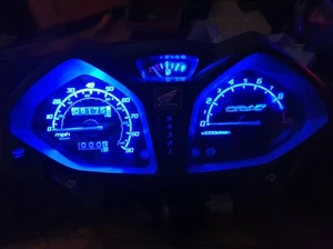 HONDA CB125F GLR 2015-2020 BLAU LED Uhr Upgrade Kit LightenUpgrade - Bild 1 von 5