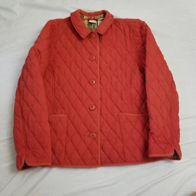 LL Bean Jacket Womens XL Petite Barn Coat Chore Field Quilted Thermore Outdoors - Image 1 of 4