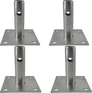 "BM" Scaffold Base Plates 6"x6" LARGE for BAKER,PERRY,OTHER- 4 Pack Set - Picture 1 of 2