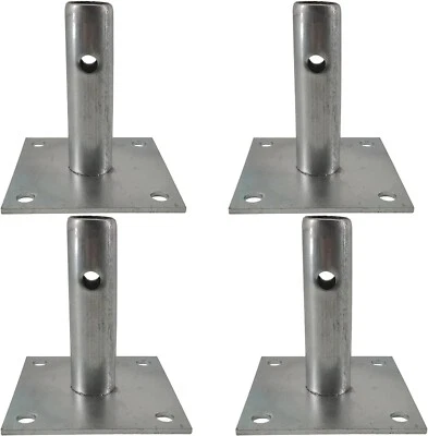 "BM" Scaffold Base Plates 6"x6" LARGE for BAKER,PERRY,OTHER- 4 Pack Set - Image 1 of 2