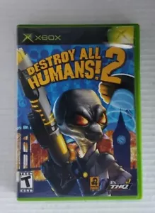 Destroy All Humans 2 (Microsoft Xbox, 2006) OG Pre-owned CIB (Working) Read - Picture 1 of 5