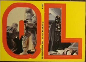 1980 Star Wars The Empire Strikes Back Series 1 Sticker #16 - Picture 1 of 1