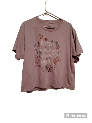 Camiseta corta Disney lavanda para mujer medio top ot talla XL Be the One Who Went Foto 1 de 4