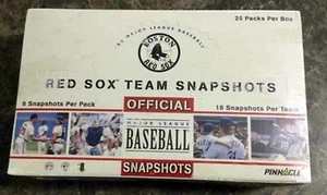 '98 1998 Pinnacle Red Sox Team Snapshots Sealed Hobby Box 25 pack Pedro Nomar Mo - Picture 1 of 4