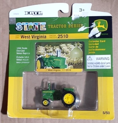 Ertl John Deere 2510 West Virginia State Tractor Series #7 1/64 Scale NEW - Image 1 of 2