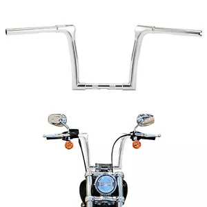 10" Rise Fat Ape Hangers 1 1/4" Handlebar Fit For Harley Softail Fat Boy 2018-up - Bild 1 von 10