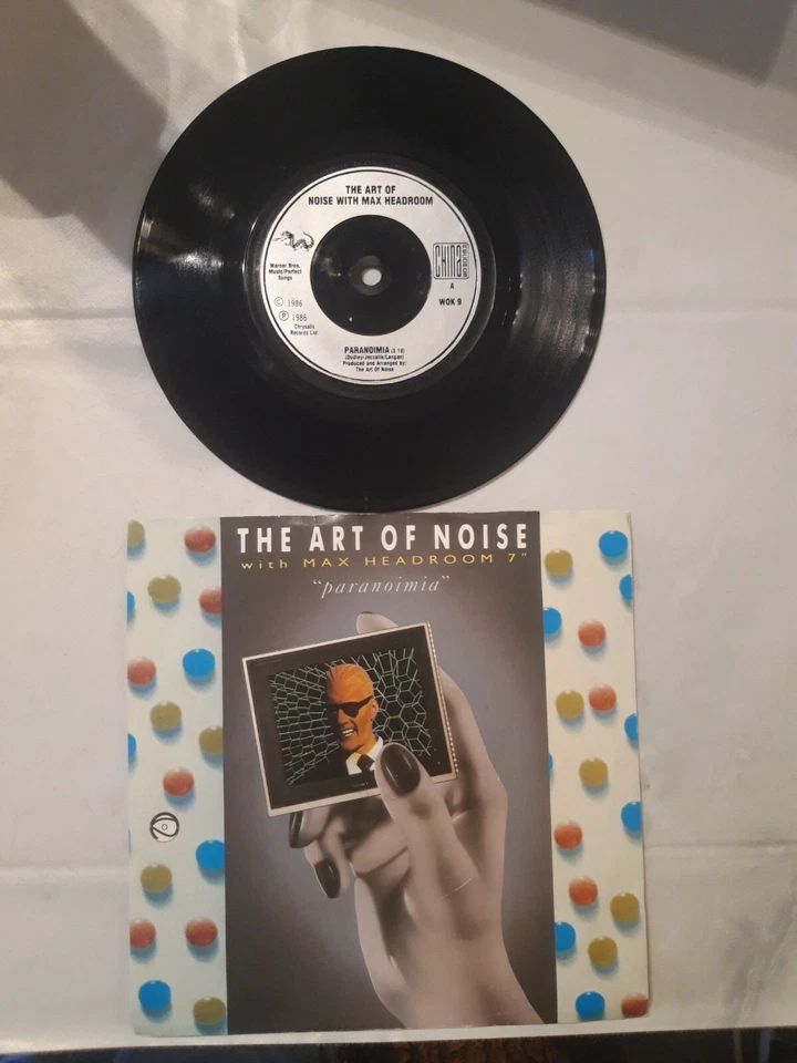 THE ART OF NOISE WITH MAX HEADROOM PARANOIMIA 45 RPM VINYL SINGLES - Image 1 of 1