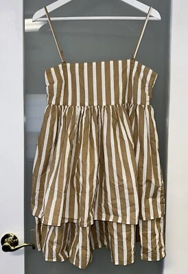 Mini vestido solero bandeau a rayas en capas con correas desmontables talla 6 de ASOS DESIGN Foto 1 de 4