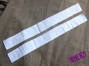 2 x cotton collar liners 46 cm x 6 cm, rough cut, RKKA WW2 reproduction - Picture 1 of 10