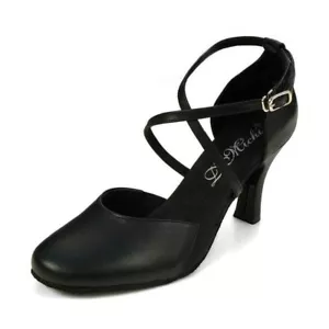Scarpe da ballo Dimichi da donna ""Sasha"" in pelle punta chiusa - Foto 1 di 4