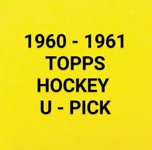 Tarjetas de hockey Topps 1960-61... Tú - Elige... Completa tu set - Imagen 1 de 123