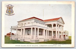 State Building Rhode Island Jamestown Exposition 1907 First Capitol Postcard - Picture 1 of 2