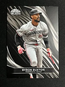 2024 Topps CHROME BLACK BYRON BUXTON MINNESOTA TWINS #54 - Picture 1 of 2