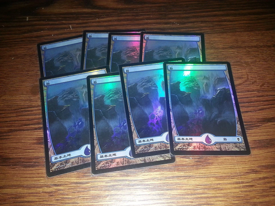 MTG 1x Zendikar common land FOIL Japanese LP Island #235 ships w/ tracking - Image 1 of 2