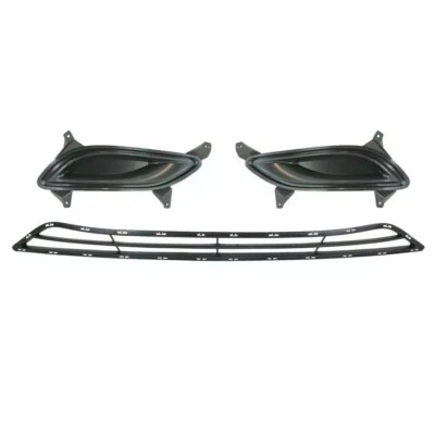 Front Bumper Grille Fog Light Cover Trims For 2011 2012 2013 Hyundai Sonata Foto 1 de 4