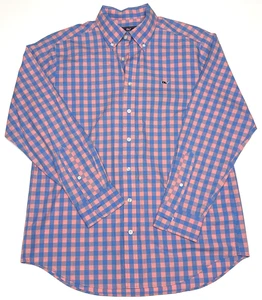 Vineyard Vines Slim Fit Whale Shirt Mens Size Large Plaid Long Sleeve - Picture 1 of 4