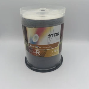 Pack Of 97 Tdk Print On White Disks DVD-R 1-16x 4.7 Gb - Picture 1 of 1