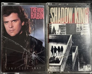 TREVOR RABIN - CAN’T LOOK AWAY + SHADOW KING - Cassettes (2)- YES-FOREIGNER -VG+ - Picture 1 of 3