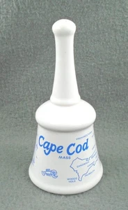 Cape Cod souvenir MAP COLLECTOR BELL ship lighthouse lobster porcelain 5.25" - Picture 1 of 6