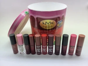 Maquillaje profesional NYX 11 piezas Juego de labios mini lata de pintura solo en casa **LEER** - Imagen 1 de 10