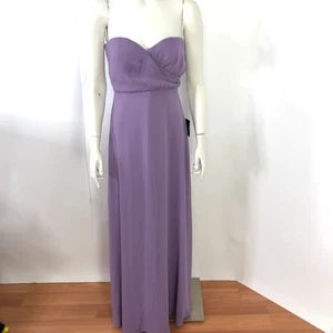 Lulus NEW Small Strapless Cocktail Prom Women's Maxi Dress Purple MINT - Picture 1 of 15