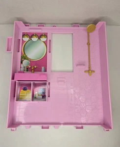2023 Barbie Dreamhouse Badezimmer Wand mit Dusche & Waschbecken Ersatzteile Original - Bild 1 von 20