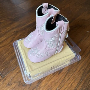 Lil Boot Barn Baby Cowboystiefel Schuhe Größe 1 bestickt Western Cowgirl Kleinkind - Bild 1 von 9