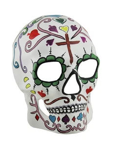 Scratch & Dent DOD Colorful Full Face Sugar Skull Adult Costume Mask - Picture 1 of 4