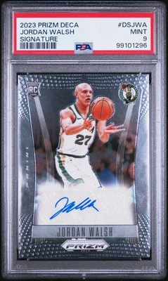2023 PANINI PRIZM DECA SIGNATURES JORDAN WALSH ROOKIE RC PSA 9   - Image 1 of 2