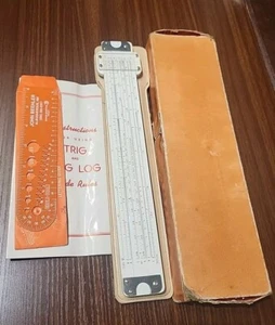 REGLA DESLIZANTE GRABADA ACU-MATEMÁTICA MODELO 1311 10" REGISTRO DECIMAL TRIG - Imagen 1 de 7