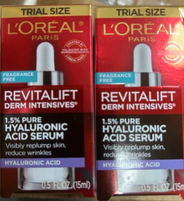 L'oreal Paris Revitalift 2x Derm Intensives Serum .5oz Hyaluronic Acid Face - Image 1 of 4