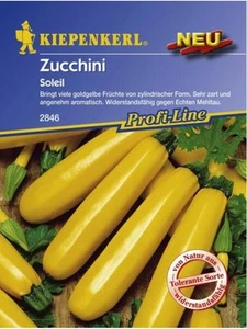 MHD 01.2025  Zucchini" Soleil  "   F1-Hybride gelbe  Zucchini Kürbis Gemüse 2848 - Bild 1 von 1