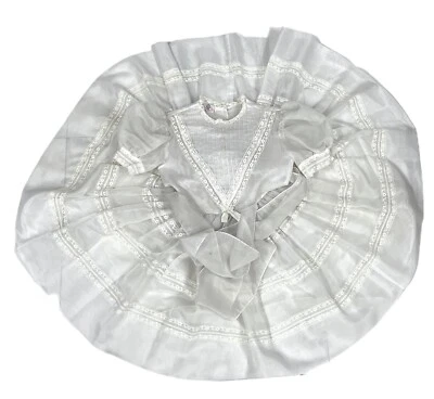 Vestido de fiesta vintage años 50 Miss Quality niñas blanco tul transparente encaje enagua Foto 1 de 4