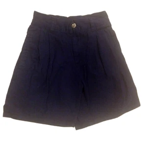 Boy 6 OLD NAVY  Blue Dress Shorts Uniform Short Pleated Front Elastic Back Waist - Picture 1 of 3