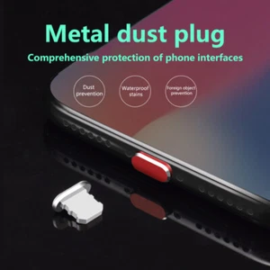 2PCS Aluminum Alloy Anti Dust Plug For Phone 14 13 Max Lightning Port Cover - Zdjęcie 1 z 21