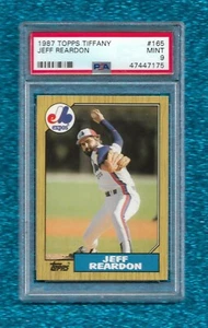1987 TOPPS TIFFANY #165 JEFF REARDON PSA 9 MINT POP 2 EXPOS METS TWINS RED SOX - Picture 1 of 1