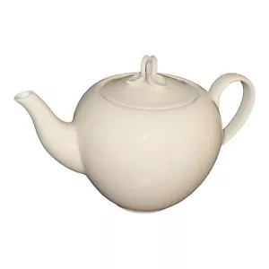 Teapot White Martha Stewart Montmartre Macys Porcelain Leaf Discontinued 5 cup - Picture 1 of 6