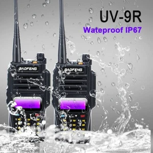 2pcs Baofeng UV-9R Waterproof Dual Band VHF UHF Walkie Talkie Ham Radio 8W 128Ch - Picture 1 of 6