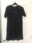 Missguided T Shirt Dress Black Size 8 New With Tags Butterfly Motif