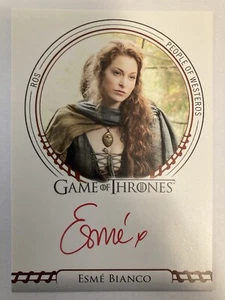 2024 Game Thrones Legends of The Realm Esme Bianco Red Auto Autograph - Picture 1 of 2