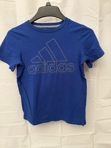 Girls Medium Blue Adidas T Shirt And Black Jogger Sweatpants  - Picture 1 of 9