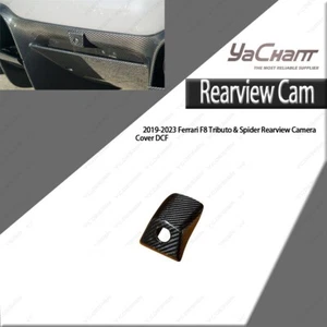 Dry Carbon Rearview Camera Cover For 2019-2023 Ferrari F8 Tributo & Spider - Picture 1 of 7