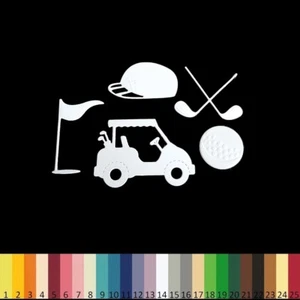 2 LOTS Découpes en papier _ GOLF 2,5 à 5,5cm _ Die cut scrapbooking carterie - Bild 1 von 27
