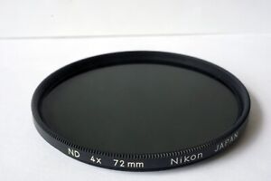 Nikon Professional 72mm ND 4X Neutral Density Glass Screw-In Filter Japan