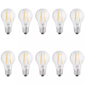 Osram 10er Pack LED BASE CLASSIC A 60 7W = 60W E27 Filament LED Birne Warmweiß - Bild 1 von 5