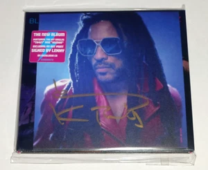 LENNY KRAVITZ : BLUE ELECTRIC LIGHT -* SIGNED / AUTOGRAPHED *- CD 2024 (gold)